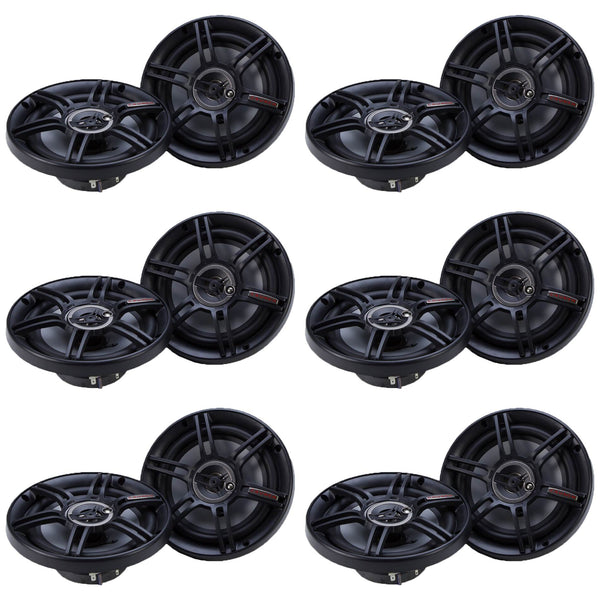 Crunch CS-653 300 Watts 6.5-Inch 3-Way 4 Ohms Steel Basket CS Speakers (12 Pack)