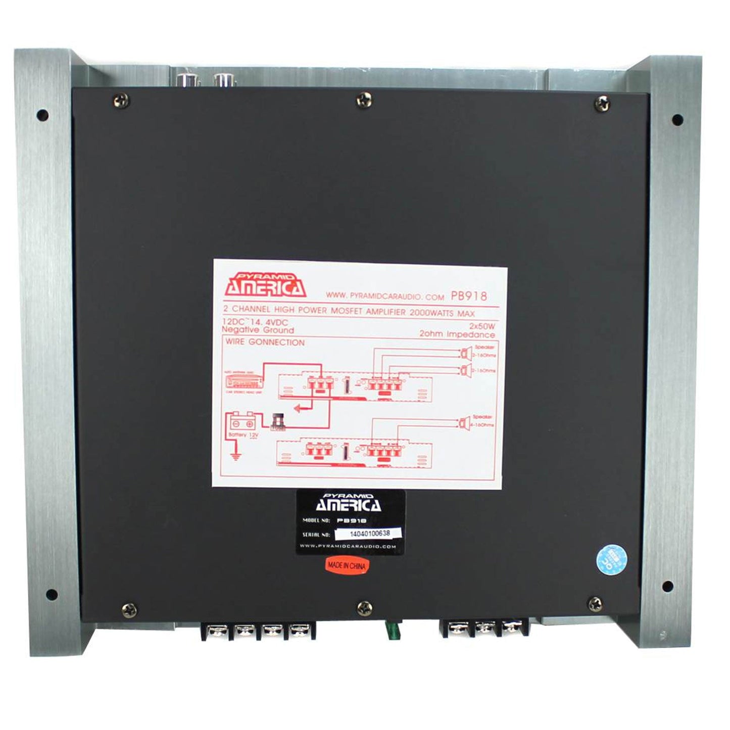 Pyramid PB918 2000W 2 Channel Car Audio Amplifier Power Amp Bridgeable (2 Pack) - Find Fresh Goods