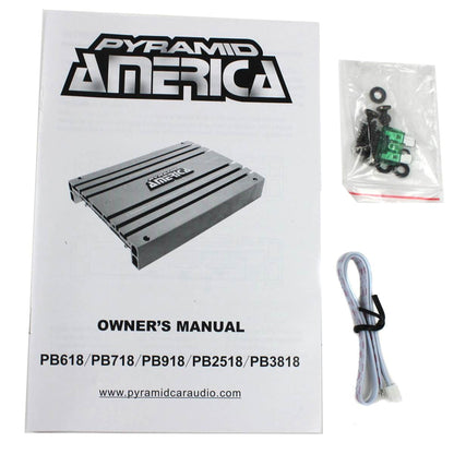 Pyramid PB918 2000W 2 Channel Car Audio Amplifier Power Amp Bridgeable (2 Pack) - Find Fresh Goods