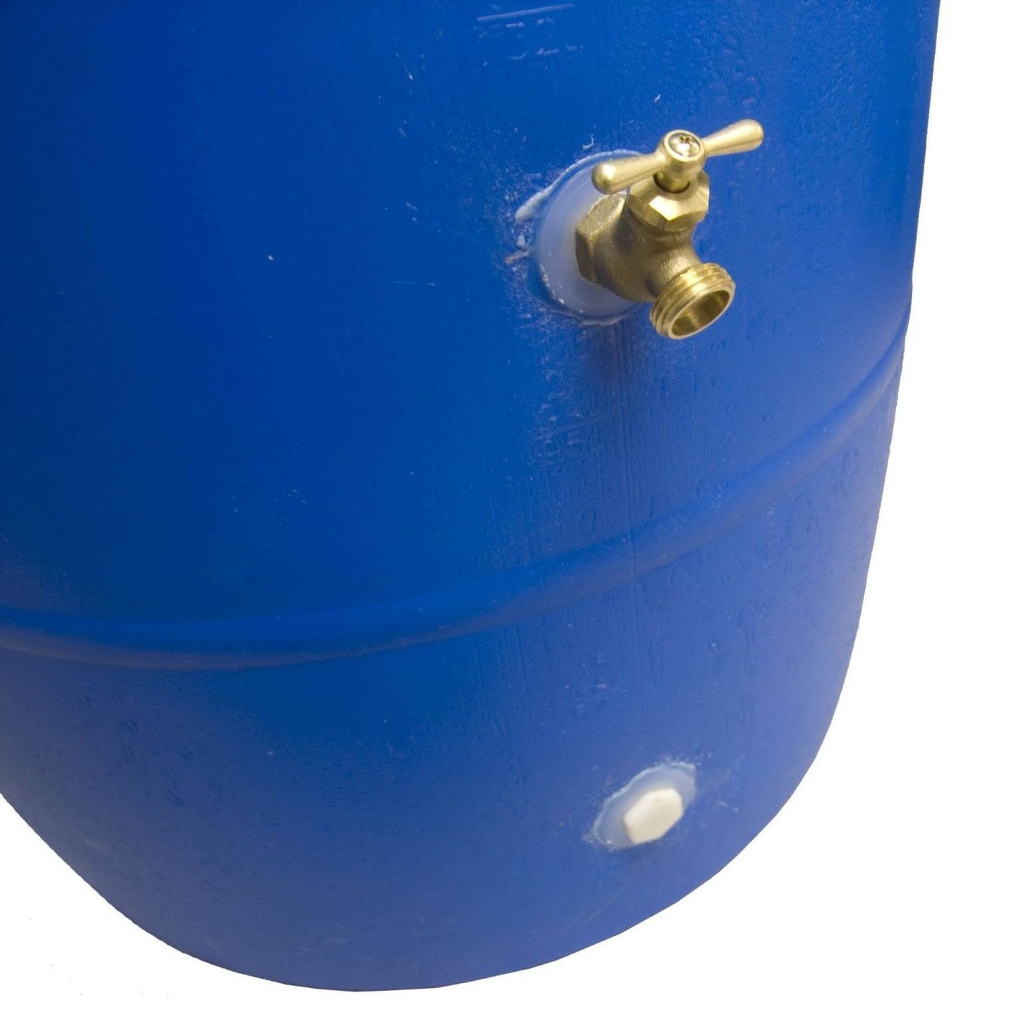 Good Ideas Big Blue 55 Gallon Recycled Plastic Rain Barrel Water Collector Drum