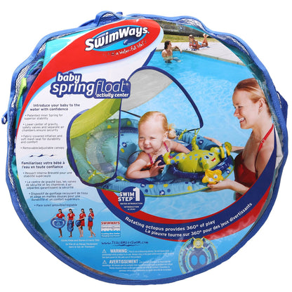 SwimWays Baby Spring Float Activity Center Pool Raft with Sun Canopy (2 Pack)