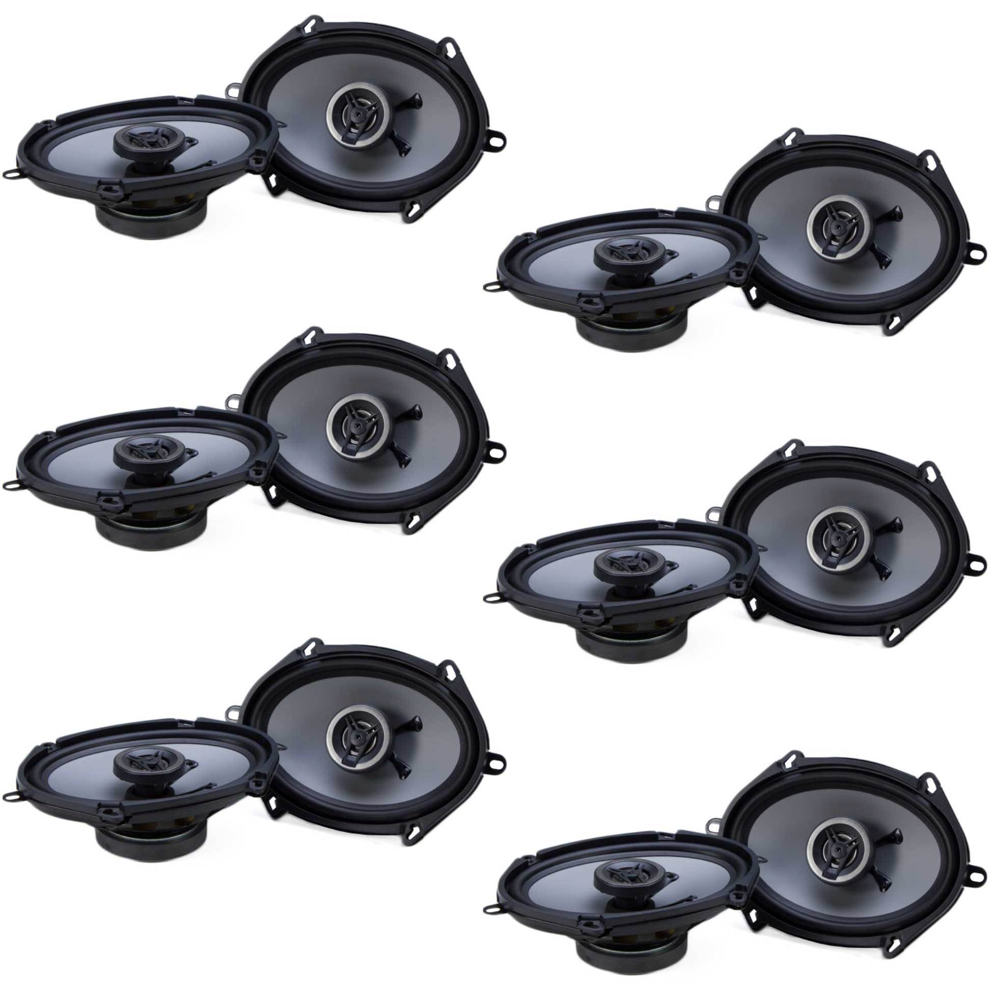 Crunch 250W Full Range 2 Way Coaxial Car Audio 5x7 by 6x8" Speaker (12 Pack) - Find Fresh Goods