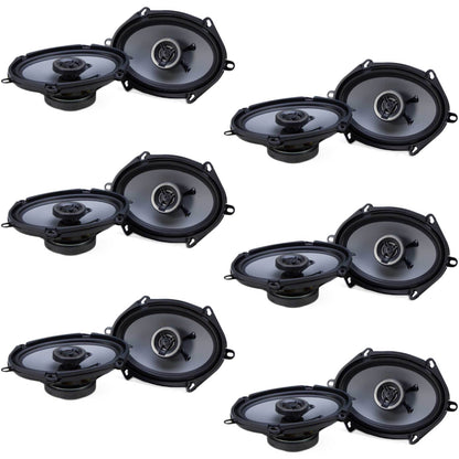 Crunch 250W Full Range 2 Way Coaxial Car Audio 5x7 by 6x8" Speaker (12 Pack) - Find Fresh Goods