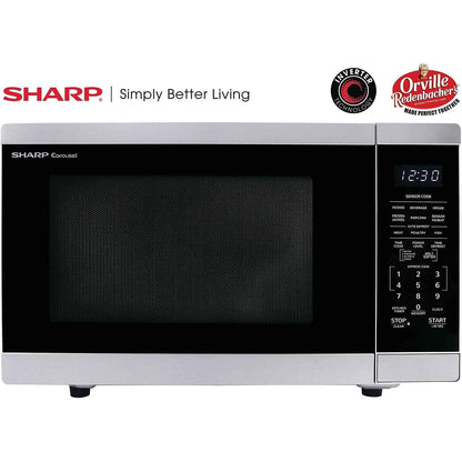 Sharp 1.4 cu ft Countertop Microwave Ovens in Stainless Steel