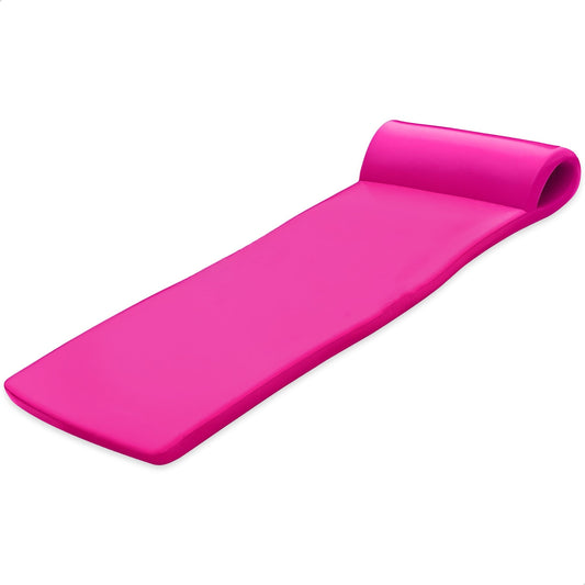 TRC Recreation Sunsation 1.75" Thick Foam Lounger Raft Pool Float, Flamingo Pink