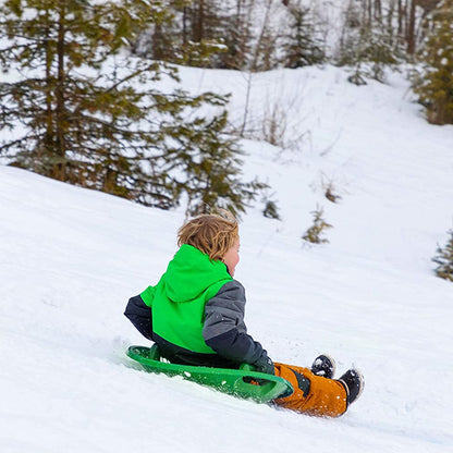 Lucky Bums Circular Saucer Snow Sled for Winter Sledding, 25" Diameter, Green