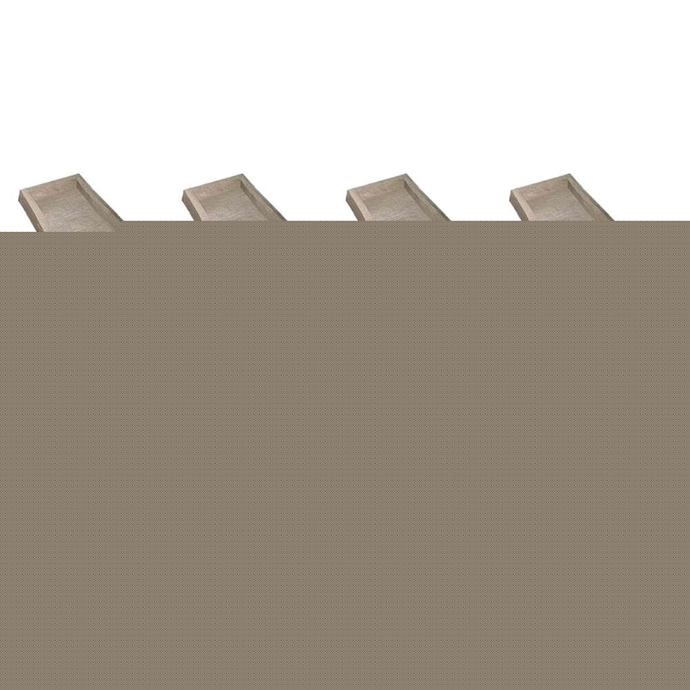 Suncast SB24 Decorative Rain Gutter Downspout Splash Block, Light Taupe (8 Pack)