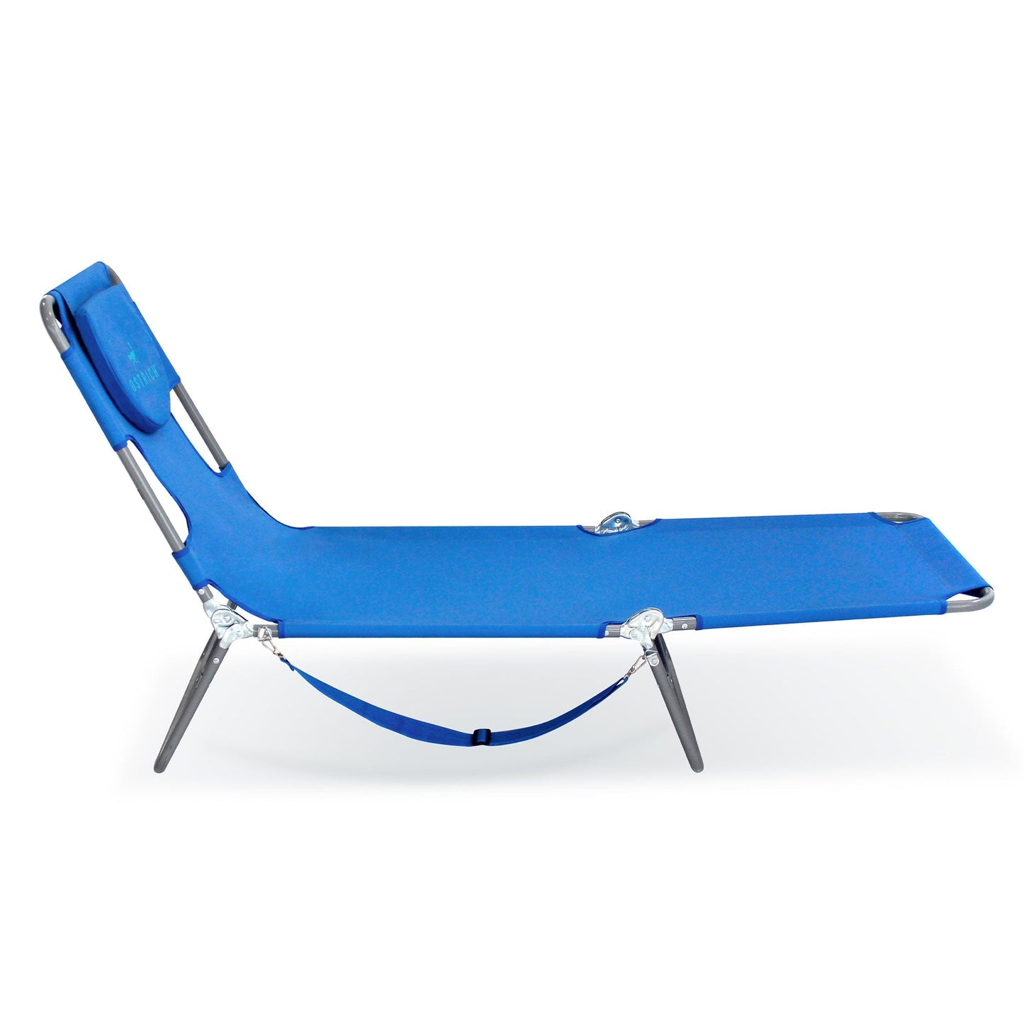 Ostrich Chaise Lounge Folding Portable Sunbathing Poolside Beach Chair (2 Pack)