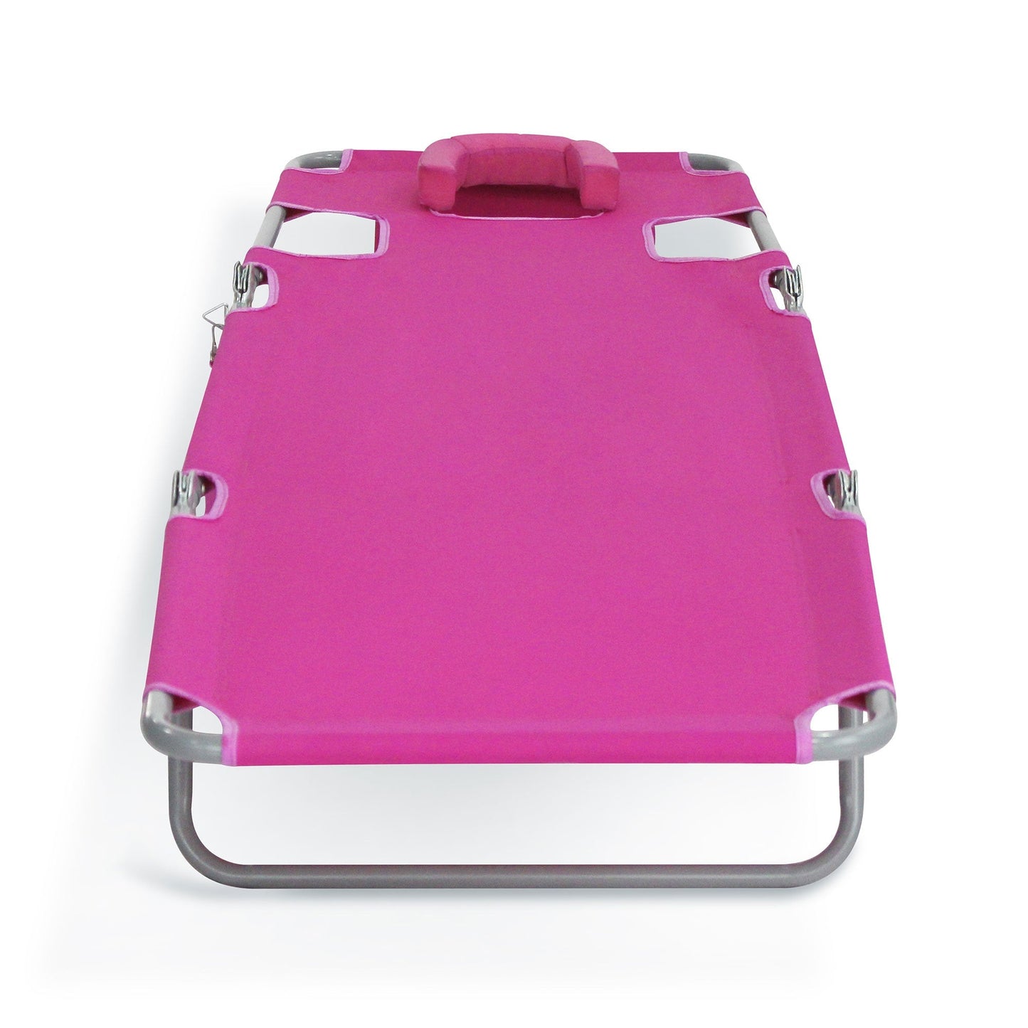 Ostrich Chaise Lounge, Portable Facedown Beach Camping Chair, Pink