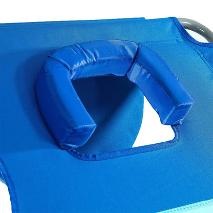 Ostrich Comfort Lounger Face Down Sunbathing Chaise Lounge Beach Chair (3 Pack)