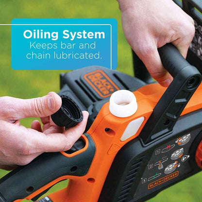 BLACK+DECKER 20V MAX Cordless Chainsaw, 10-Inch, 2Ah, Battery and Charger Included