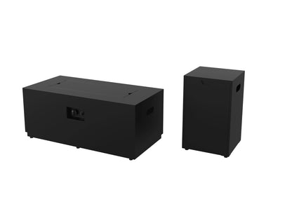 Better Homes & Gardens 42" Rectangle Gas Fire Pit, Black