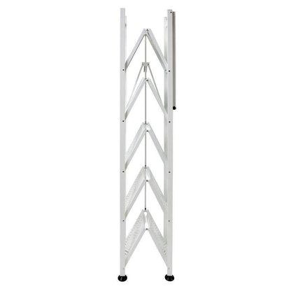 Origami RB-03 6 Shelf Open Styled Home Organizational Deco Rack Bookshelf, White