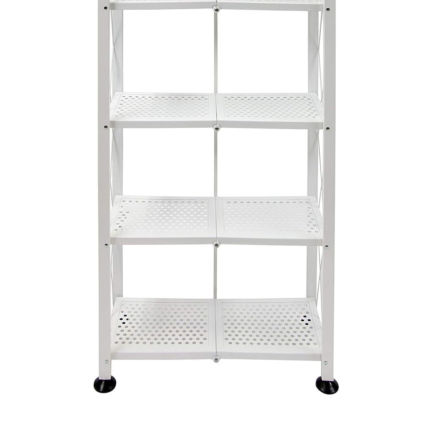 Origami RB-03 6 Shelf Open Styled Home Organizational Deco Rack Bookshelf, White