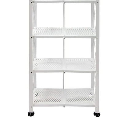 Origami RB-03 6 Shelf Open Styled Home Organizational Deco Rack Bookshelf, White