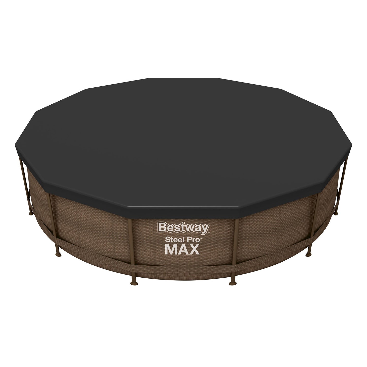 Bestway Flowclear Round 12' Pool Cover for Above Ground Frame Pools (Cover Only)