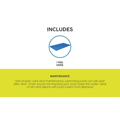 Bestway Flowclear Rectangle 13' 1" x 6' 11" Above Ground Pool Cover (Cover Only)