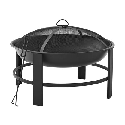 Mainstays 28" Round Wood Burning Fire Pit, Steel Frame