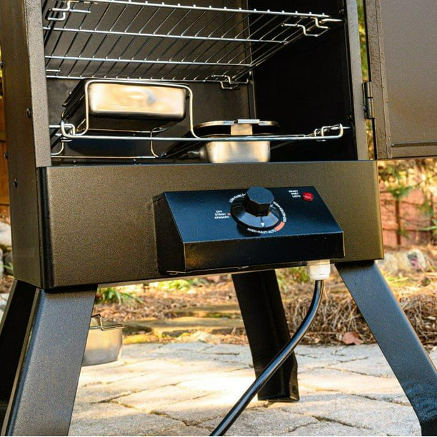 MB20077618 1050 Digital Charcoal Grill and Smoker Combo in Black