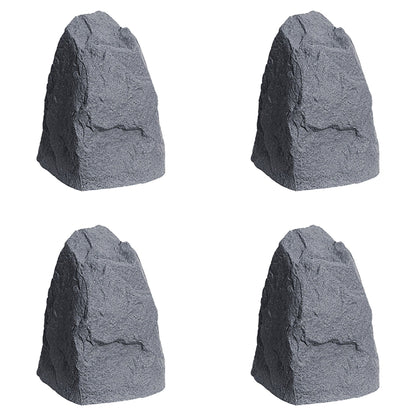 Algreen Rock Cover Decor Weatherproof Outdoor Garden Accent, Granite (4 Pack)