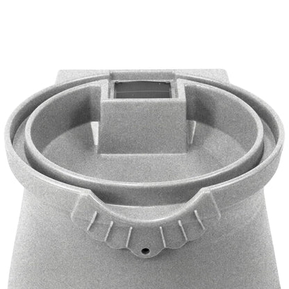 Good Ideas RWURN50-LIG 50 Gallon Rain Saver Wizard Barrel Urn, Light Granite