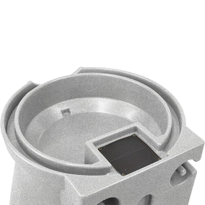 Good Ideas RWURN50-LIG 50 Gallon Rain Saver Wizard Barrel Urn, Light Granite