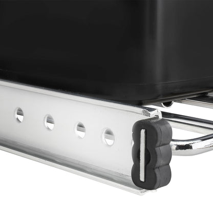 Rev-A-Shelf Double Pullout Trash Can 27 qt. for Kitchen, Black, RV-15KD-18C S