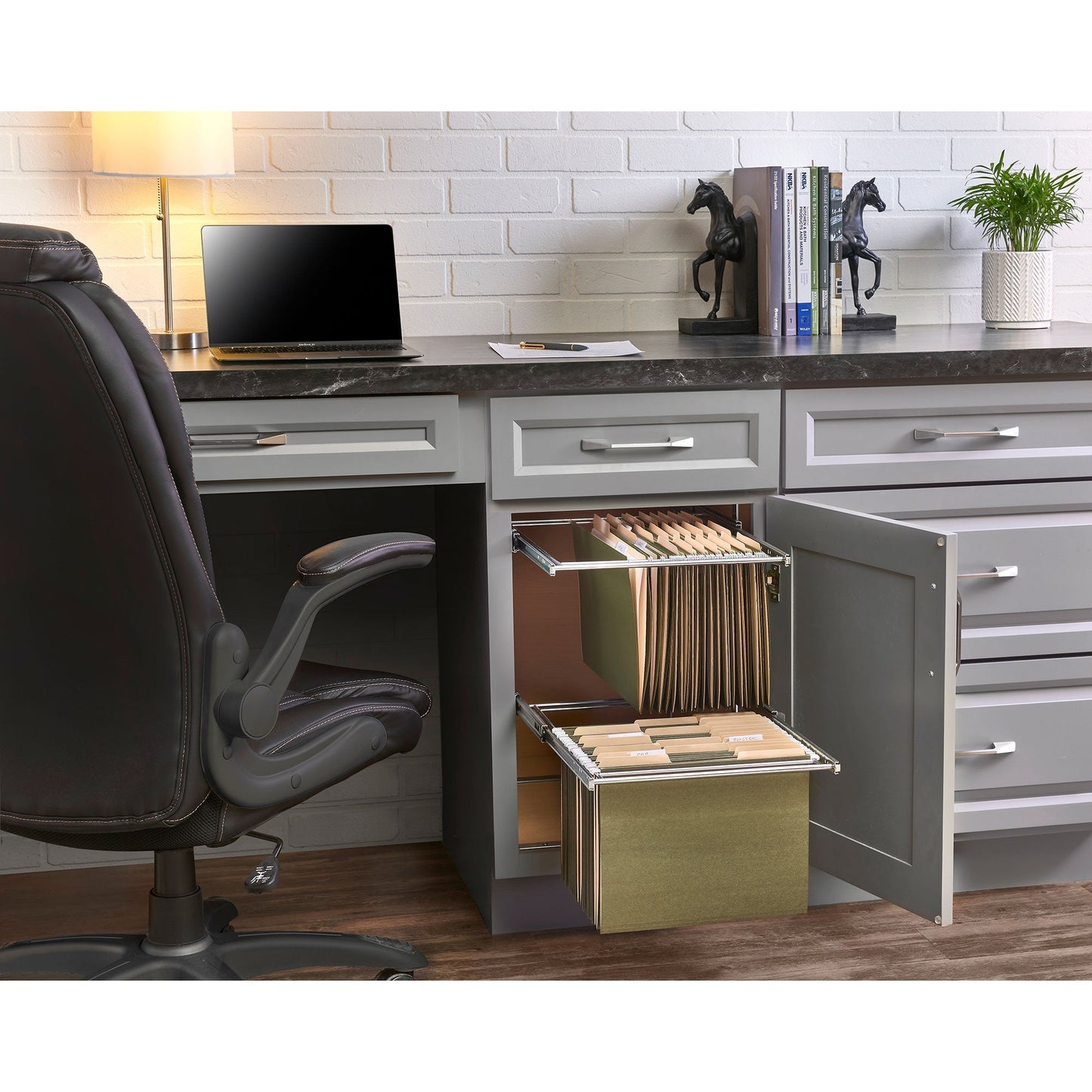 Rev-A-Shelf  (2) 14.5" Tier Base Cabinet File Drawer Organizer System, RAS-FD-KIT