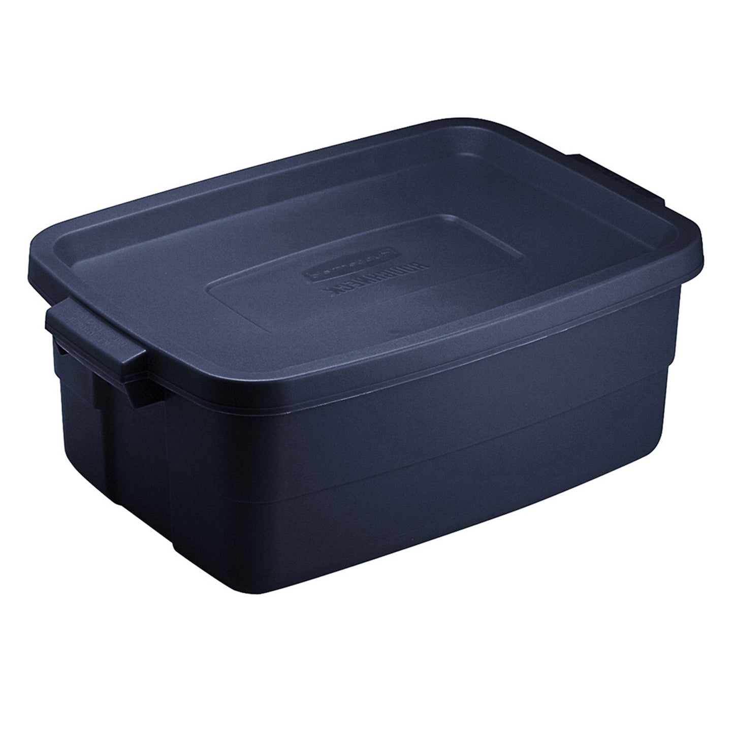 Rubbermaid 3 Gallon Stackable Storage Container, Dark Indigo Metallic (6 Pack)