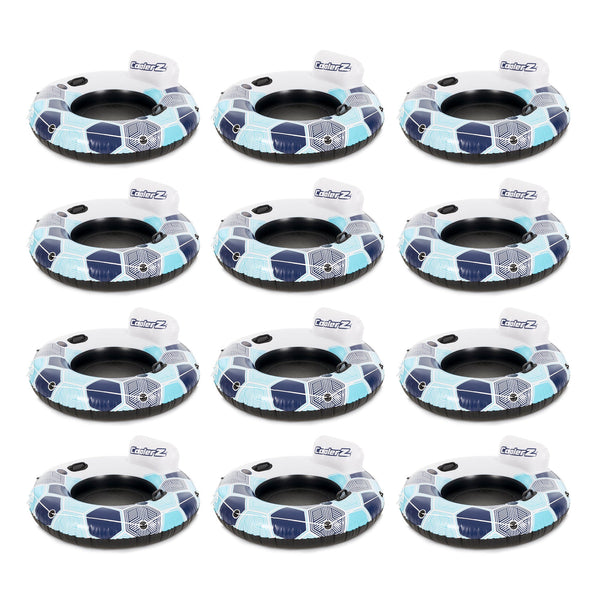 Bestway CoolerZ Rapid Rider Inflatable Blow Up Pool Chair Tube (12 Pack)