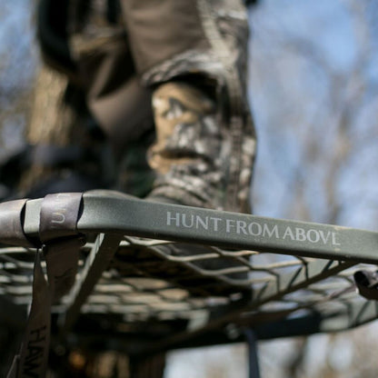 Hawk Helium XL Hang-On Treestand, Ultimate Large and Lightweight Stand, Grey