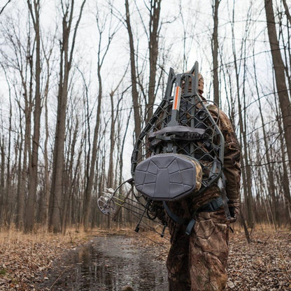 Hawk Helium XL Hang-On Treestand, Ultimate Large and Lightweight Stand, Grey