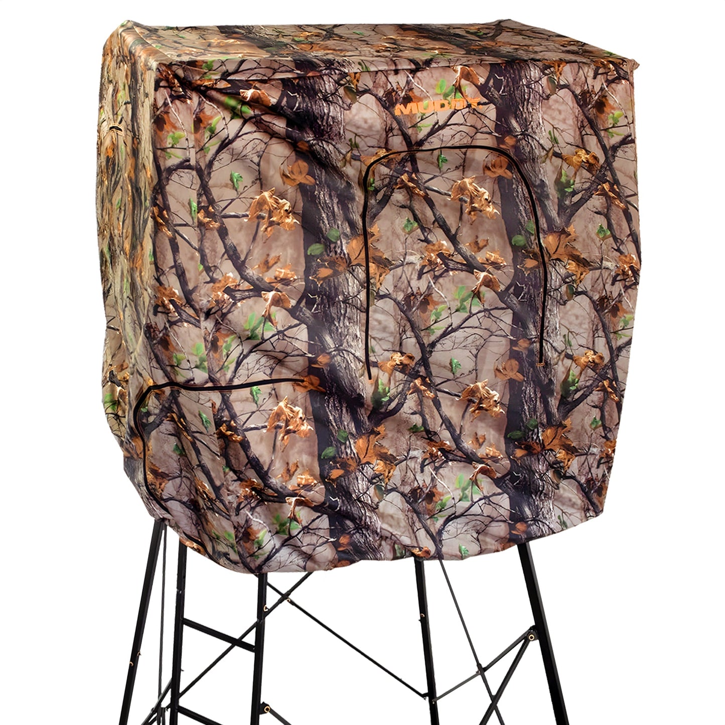Muddy Steel 7' Tall Quad Pod Hunting Blind Cover, Camouflage, Stand Not Included