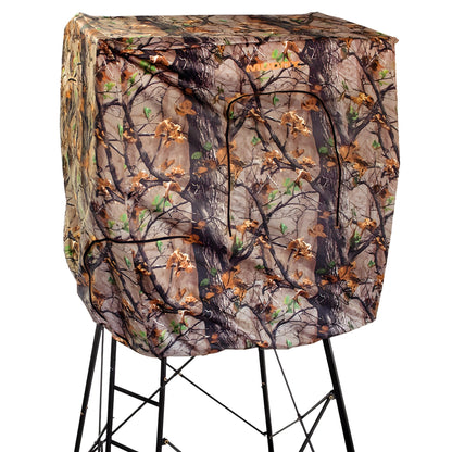 Muddy Steel 7' Tall Quad Pod Hunting Blind Cover, Camouflage, Stand Not Included
