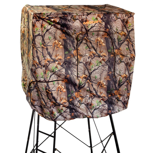 Muddy Steel 7' Tall Quad Pod Hunting Blind Cover, Camouflage, Stand Not Included