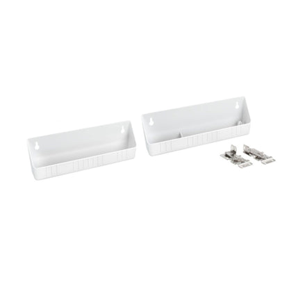 Rev-A-Shelf 11" Kitchen Sink Front Tip-Out Trays, White, 2-Pack, 6572-11-11-52
