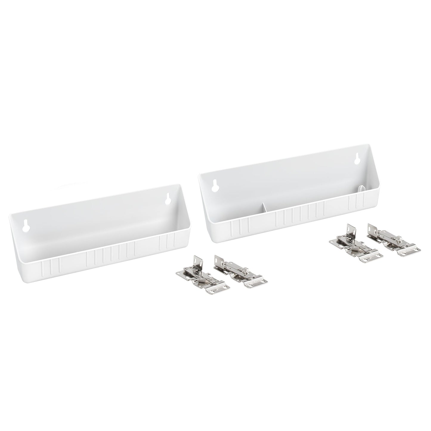 Rev-A-Shelf 11" Kitchen Sink Front Tip-Out Trays, White, 2-Pack, 6572-11-11-52