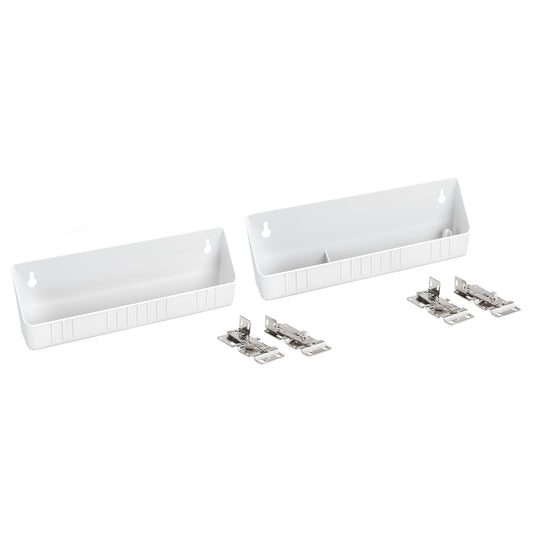 Rev-A-Shelf 11" Kitchen Sink Front Tip-Out Trays, White, 2-Pack, 6572-11-11-52