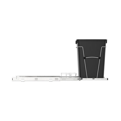 Rev-A-Shelf Pullout Trash Can 35 qt. for Kitchen Cabinets, Black, RV-12KD-18C S