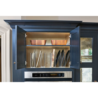 Rev-A-Shelf U-Shaped Bakeware Divider Cabinet Organizer Chrome, 596-10CCR-52