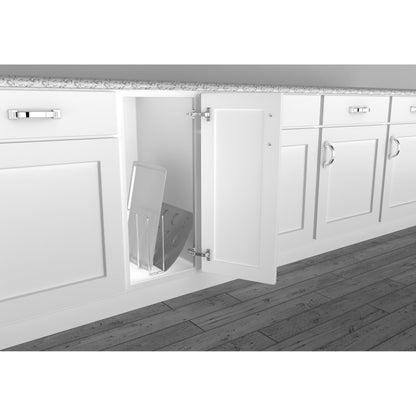 Rev-A-Shelf U-Shaped Bakeware Divider Cabinet Organizer Chrome, 596-10CCR-52