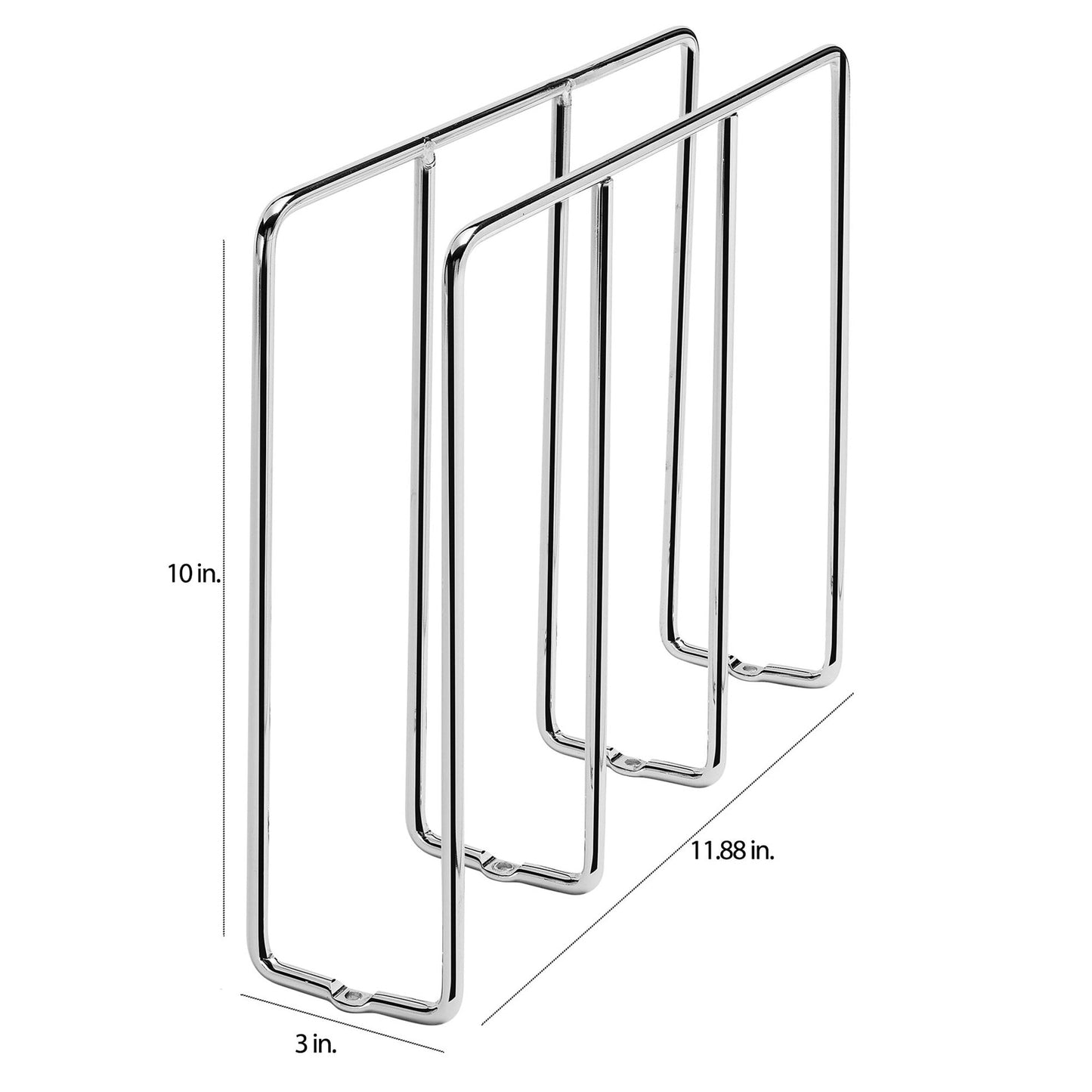 Rev-A-Shelf U-Shaped Bakeware Divider Cabinet Organizer Chrome, 596-10CCR-52