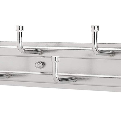 Rev-A-Shelf 12" Pullout Belt Rack Closet Storage Organizer, Chrome, BRC-12CR