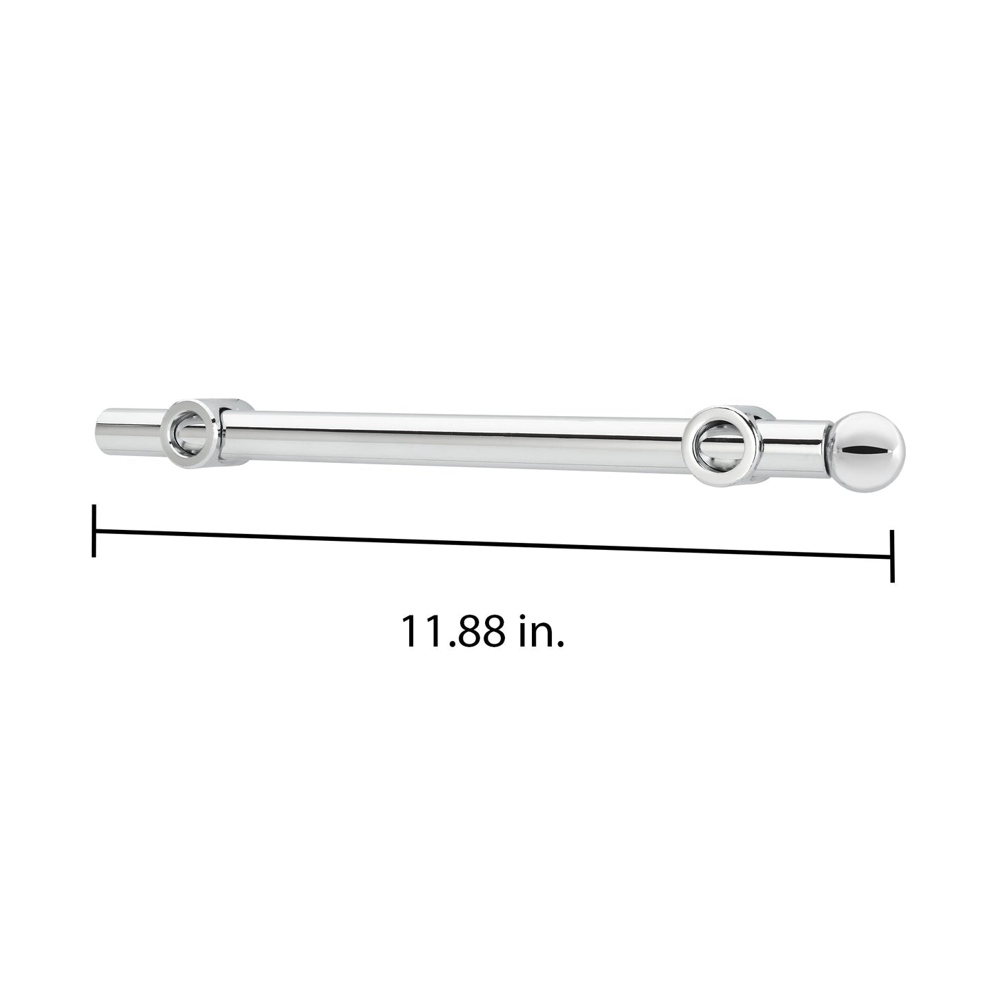 Rev-A-Shelf 12" Extendable Metal Designer Closet Valet Rod, Chrome, CVR-12-CR
