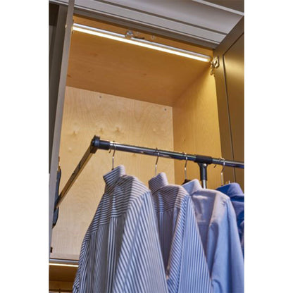 Rev-A-Shelf 26" - 35" Adjustable Pulldown Closet Rod, Chrome, CPDR-2635