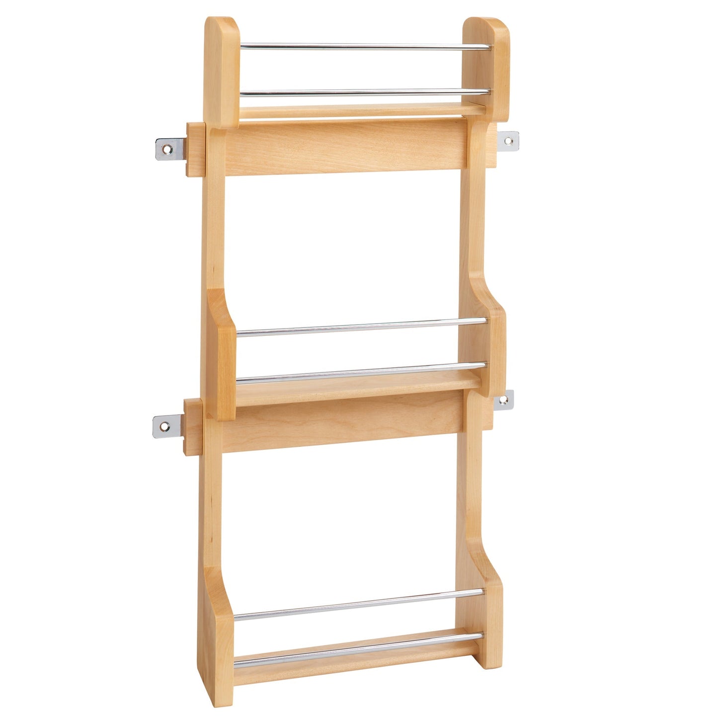 Rev-A-Shelf 15" Kitchen Cabinet Door Mounted 3-Shelf Storage Spice Rack, 4SR-15