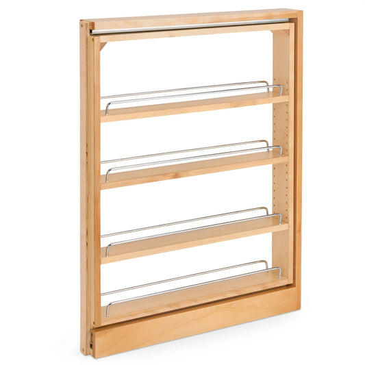 Rev-A-Shelf 3" Pullout Kitchen Cabinet Filler Organizer Spice Rack, 432-BF-3C
