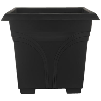 Southern Patio 36 Inch Medallion Hanging Windowsill Garden Box Planter, Black