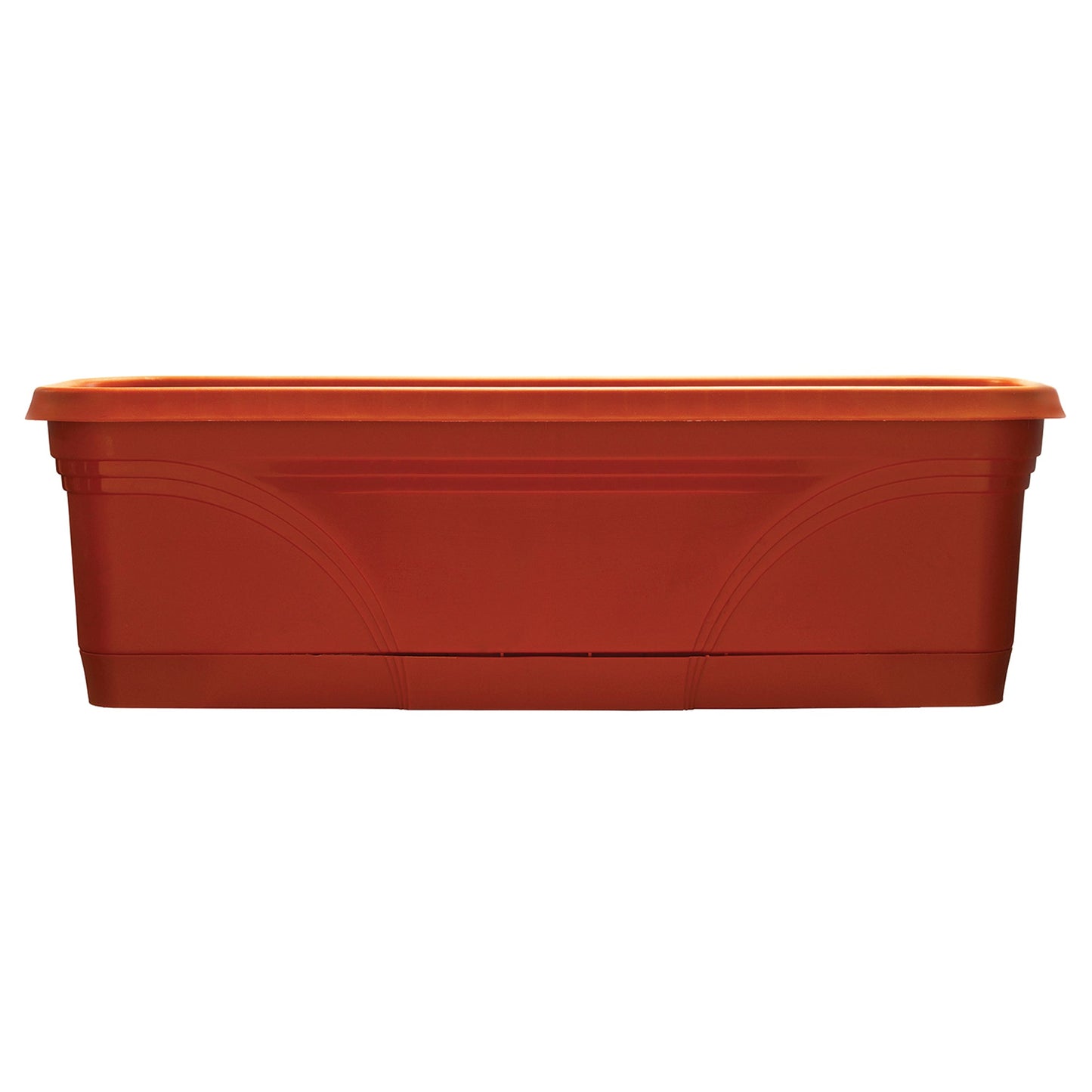 Southern Patio 36 Inch Medallion Hanging Garden Box Planter, Terracotta (2 Pack)