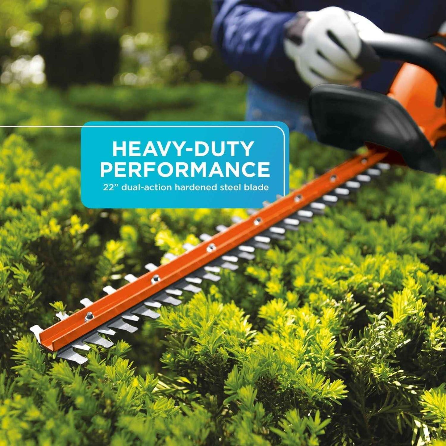 BLACK+DECKER 20V MAX* Lithium 22-inch Cordless Hedge Trimmer - Battery and Charger Not Included, (LHT2220B)